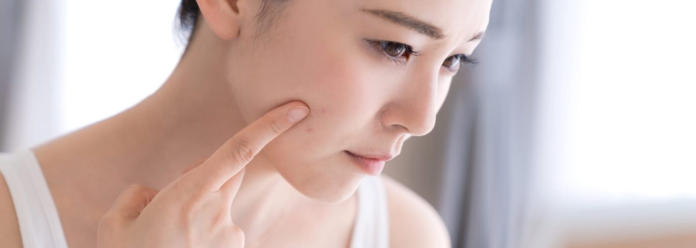 Beauty concept of asian girl. Skin care.